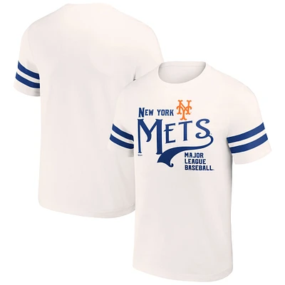 OML METS CREAM DR YARN DYE VINTAGE WHITE S/S TEE TEEMENSCR