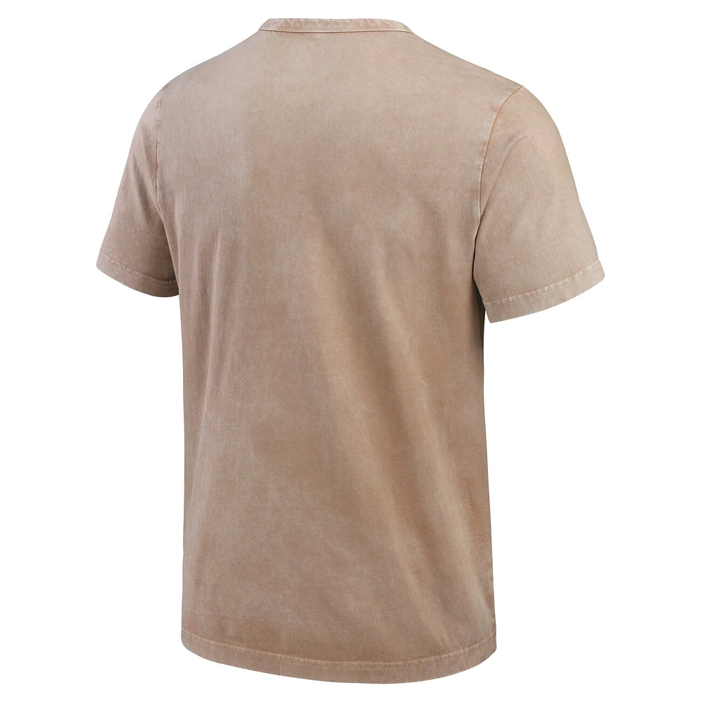 T-shirt pour homme Darius Rucker Collection by Fanatics, couleur beige, délavé, des Mets de New York