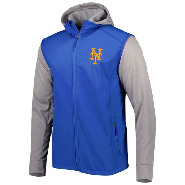 Veste Dunbrooke Royal/Heather Grey New York Mets Alpha Full-Zip pour homme