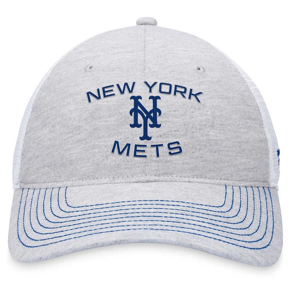 Men's Fanatics Gray New York Mets Trucker Adjustable Hat