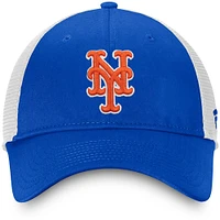 Men's Fanatics Royal/White New York Mets Team Core Unstructured Trucker Adjustable Hat