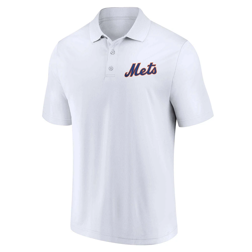 Men's Fanatics Royal/White New York Mets Two-Pack Logo Lockup Polo Set