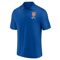 Men's Fanatics Royal/White New York Mets Two-Pack Logo Lockup Polo Set