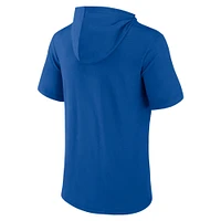 Men's Fanatics Royal New York Mets Iconic Rebel Short Sleeve Hooded Top