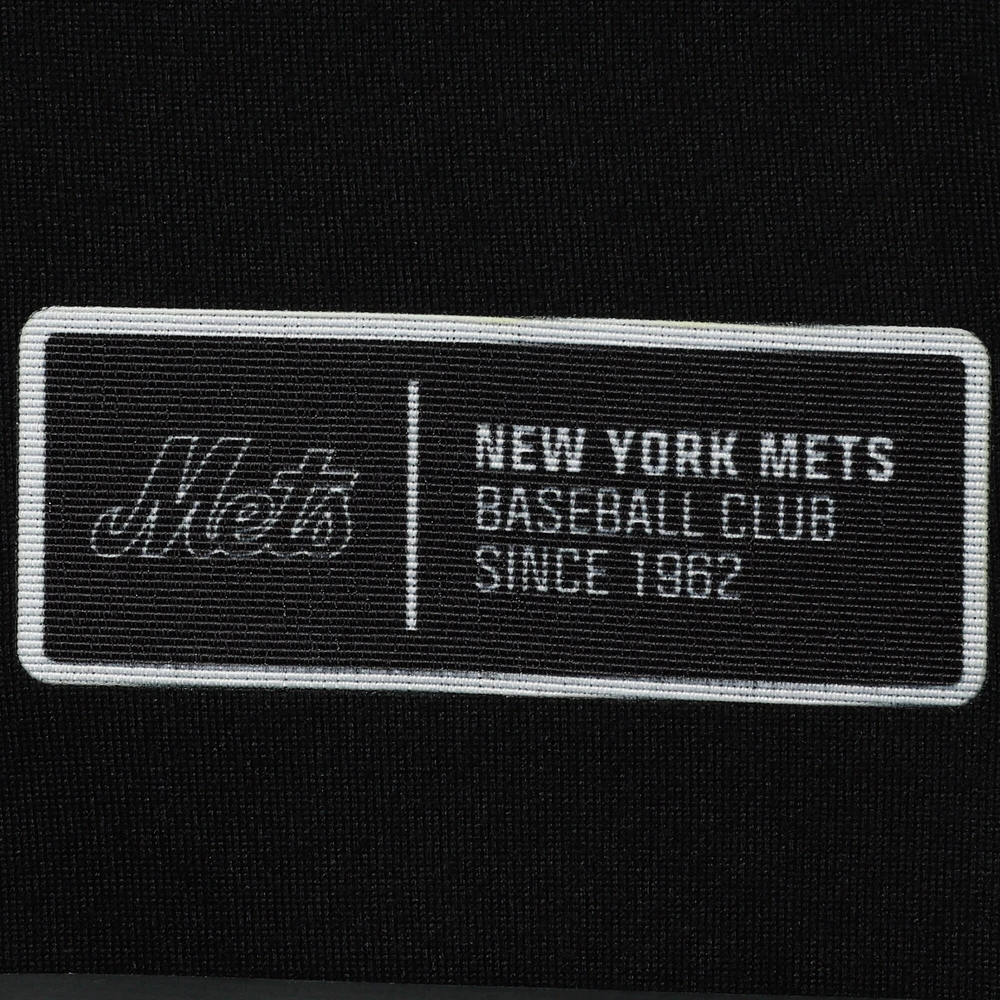 Men's Levelwear Black New York Mets Sector Raglan Polo