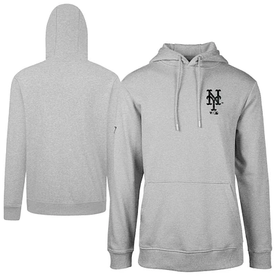Men's Levelwear  Gray New York Mets Podium Digital Camo Pullover Hoodie