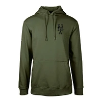 Men's Levelwear  Green New York Mets Podium Digital Camo Pullover Hoodie