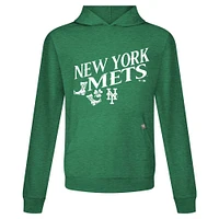 Men's Levelwear Green New York Mets St. Patrick's Day Relay Boots Pullover Hoodie