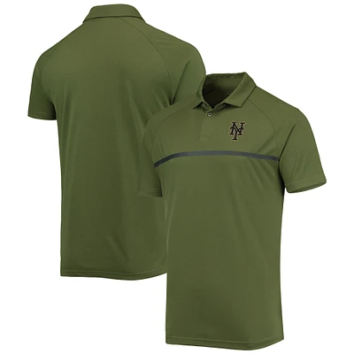 Men's Levelwear Olive New York Mets Delta Sector Raglan Polo