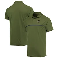 Men's Levelwear Olive New York Mets Delta Sector Raglan Polo