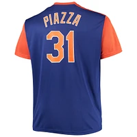 Men's Mike Piazza Royal/Orange New York Mets Cooperstown Collection Replica Player Jersey