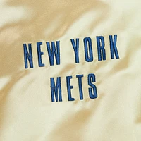 Men's Mitchell & Ness Gold New York Mets OG 2.0 Lightweight Satin Full-Zip Jacket
