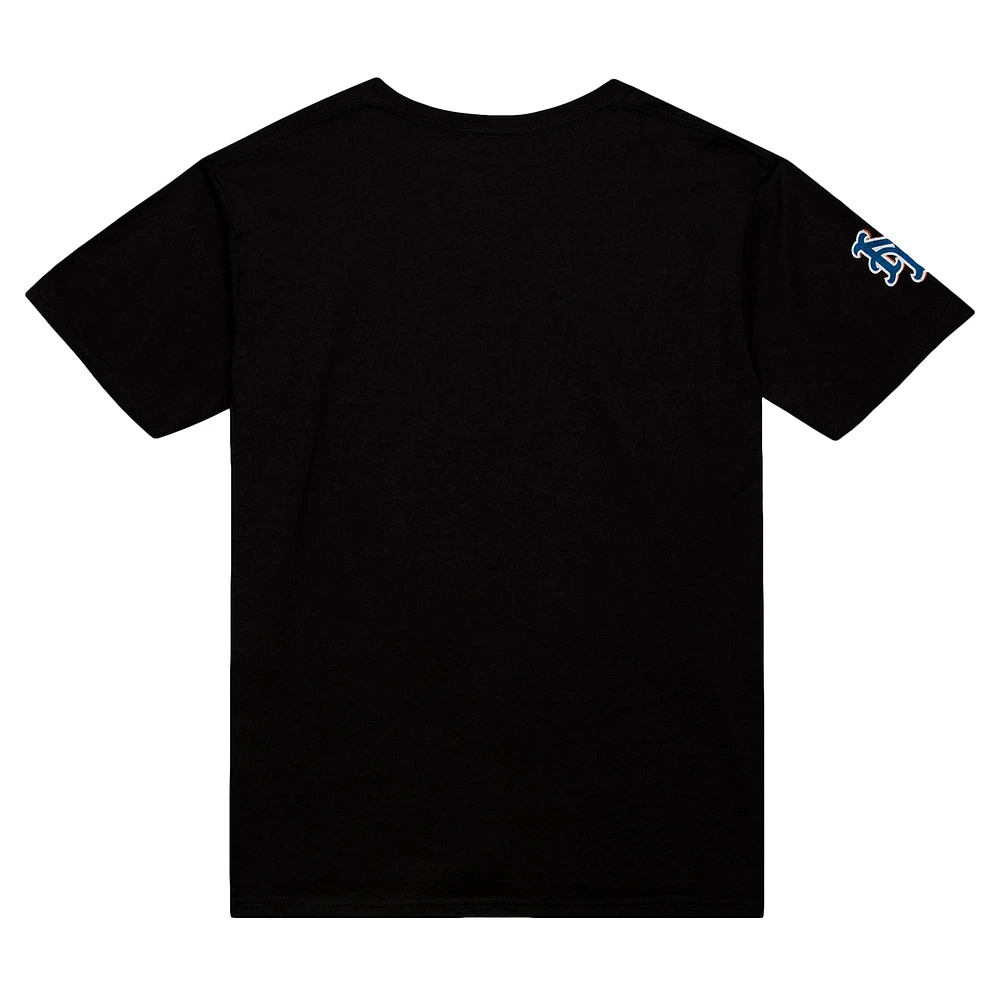 Men's Mitchell & Ness Mike Piazza Black New York Mets Cooperstown Collection Player T-Shirt