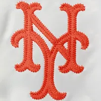 Men's Mitchell & Ness Royal/Orange New York Mets Big Tall Coaches Satin Full-Snap Jacket
