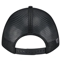 Men's New Era Black New York Mets Gradient 9FORTY A-Frame M-Crown Trucker Adjustable Hat