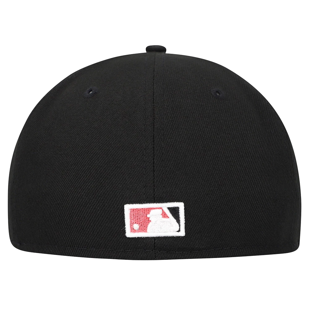 Men's New Era Black York Mets MLB x Staple Collection 59FIFTY Fitted Hat