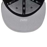 Men's New Era Black York Mets MLB x Staple Collection 59FIFTY Fitted Hat