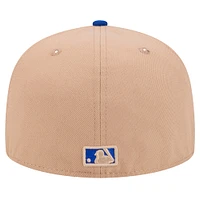 Men's New Era Khaki York Mets 59FIFTY Fitted Hat