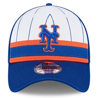 Men's New Era  White York Mets 2025 Batting Practice 39THIRTY Flex Hat