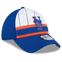 Men's New Era  White York Mets 2025 Batting Practice 39THIRTY Flex Hat