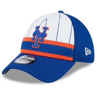 Casquette flexible 39THIRTY New Era pour hommes des York Mets 2024 Batting Practice