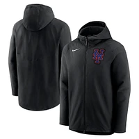 Men's Nike Black New York Mets Authentic Collection Performance Full-Zip Hoodie