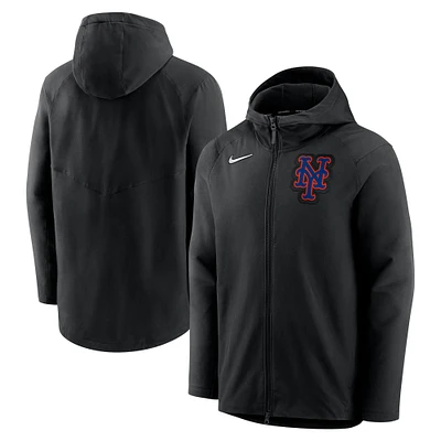 Men's Nike Black New York Mets Authentic Collection Performance Full-Zip Hoodie