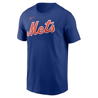 Men's Nike Juan Soto Royal New York Mets Fuse Name & Number T-Shirt
