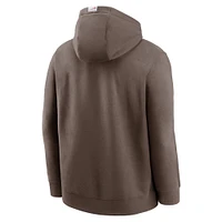 Men's Nike Light Brown New York Mets Statement Pullover Hoodie