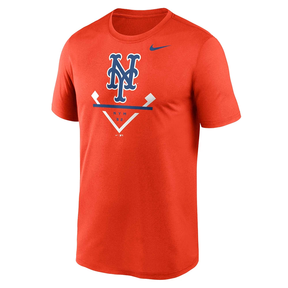 Men's Nike Orange New York Mets Big & Tall Icon Legend Performance T-Shirt