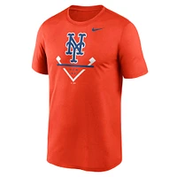 Men's Nike Orange New York Mets Big & Tall Icon Legend Performance T-Shirt