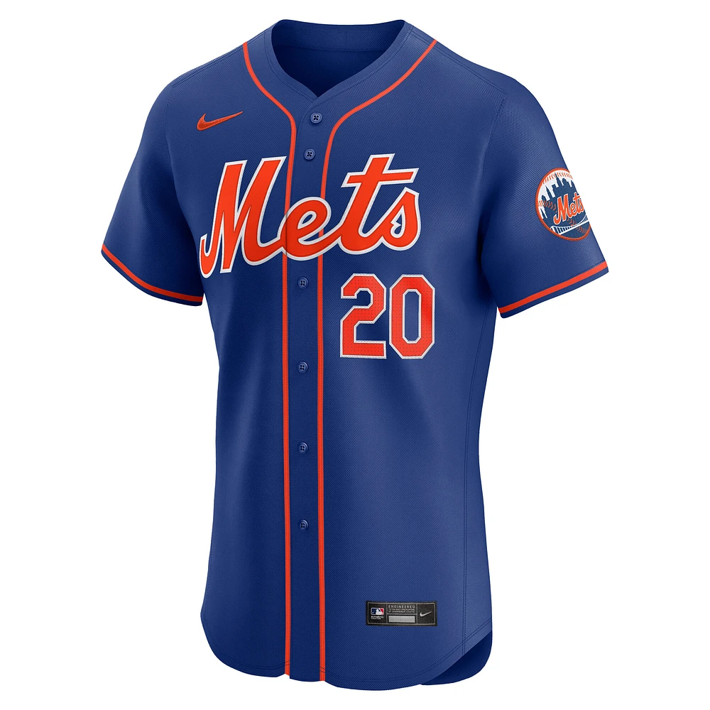 Men's Nike Pete Alonso Royal New York Mets 2nd Alternate Elite Player Jersey