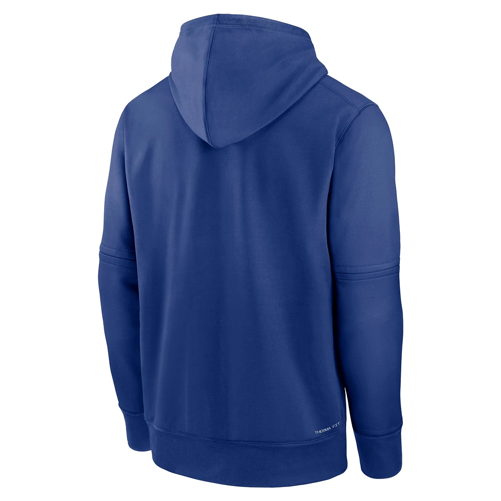 Men's Nike Royal New York Mets Authentic Collection Practice Performance Pullover Hoodie