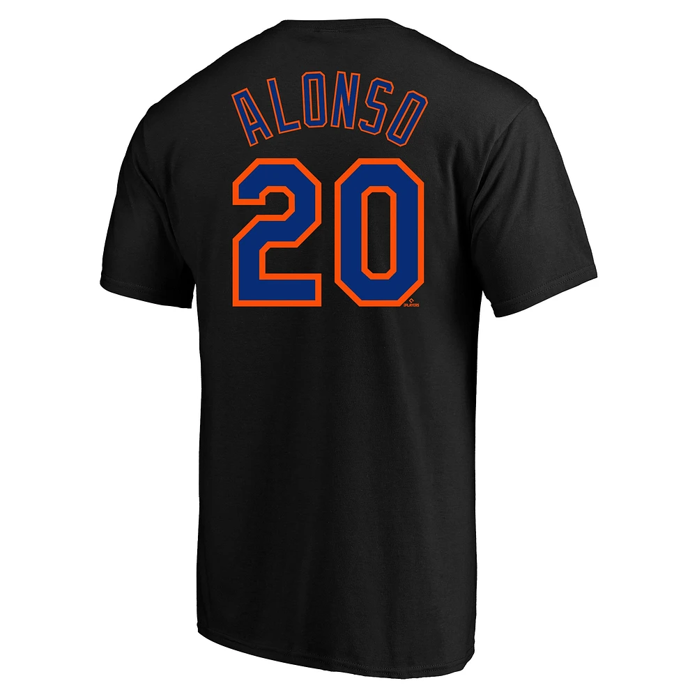 Men's Pete Alonso Black New York Mets Big & Tall Name Number T-Shirt