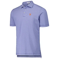 Men's Peter Millar Royal New York Mets Jubilee Stripe Stretch Jersey Polo