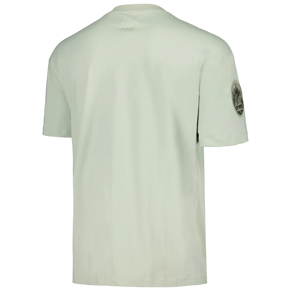 Men's Pro Standard Mint New York Mets Neutral CJ Dropped Shoulders T-Shirt