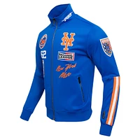 Men's Pro Standard Royal New York Mets Fast Lane Full-Zip Track Jacket