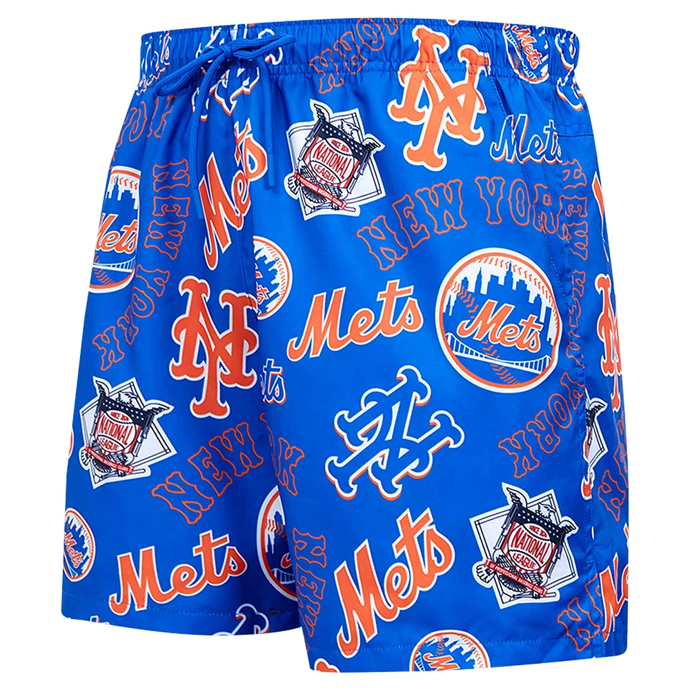 Men's Pro Standard Royal New York Mets Toss Logo Woven Shorts