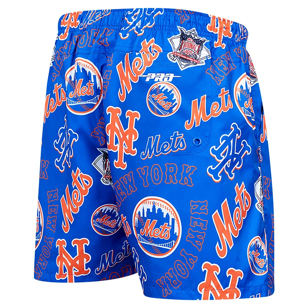Men's Pro Standard Royal New York Mets Toss Logo Woven Shorts