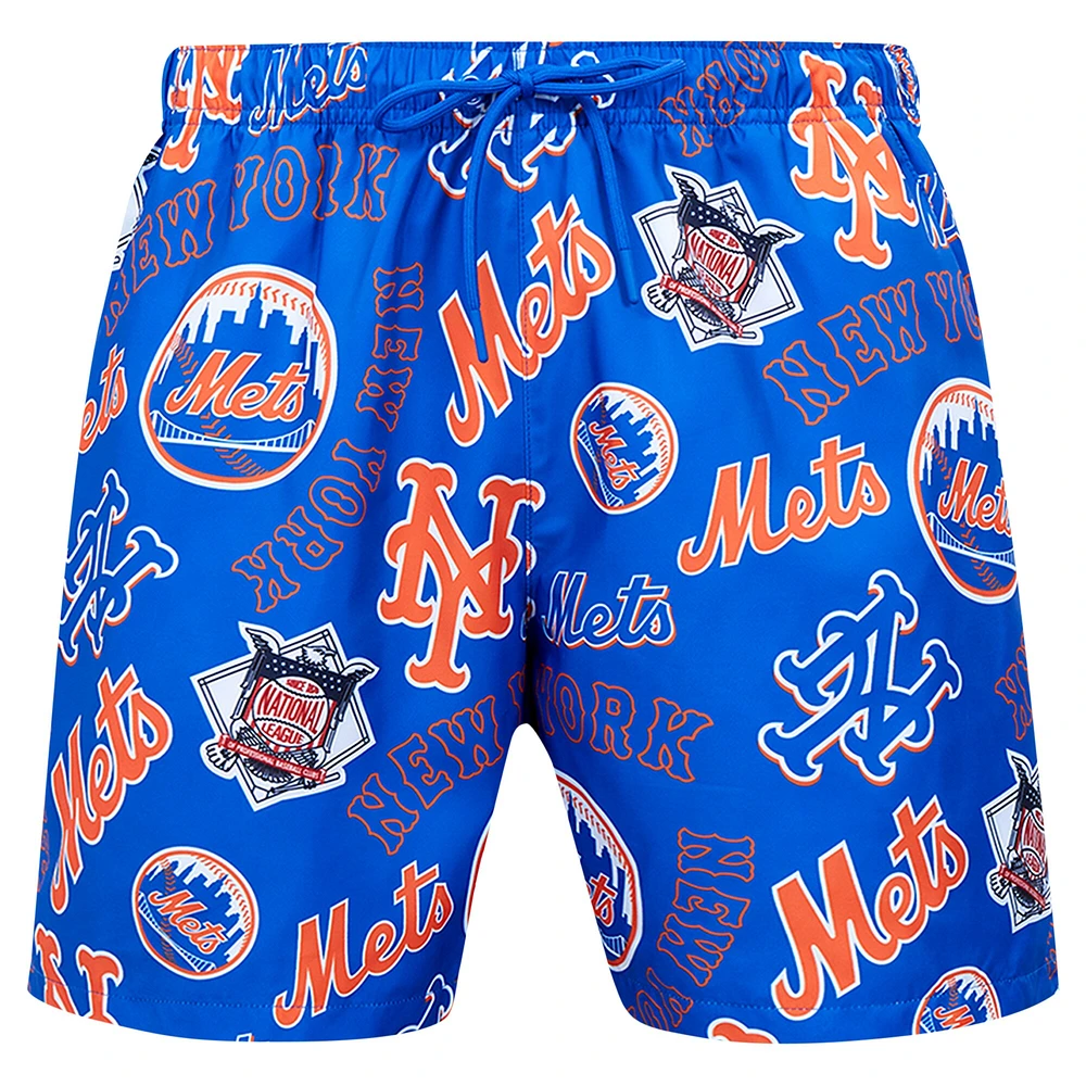 Men's Pro Standard Royal New York Mets Toss Logo Woven Shorts