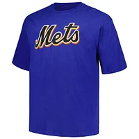 Men's Profile Mike Piazza Royal New York Mets Big & Tall Cooperstown Collection Player Name Number T-Shirt