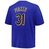 Men's Profile Mike Piazza Royal New York Mets Big & Tall Cooperstown Collection Player Name Number T-Shirt