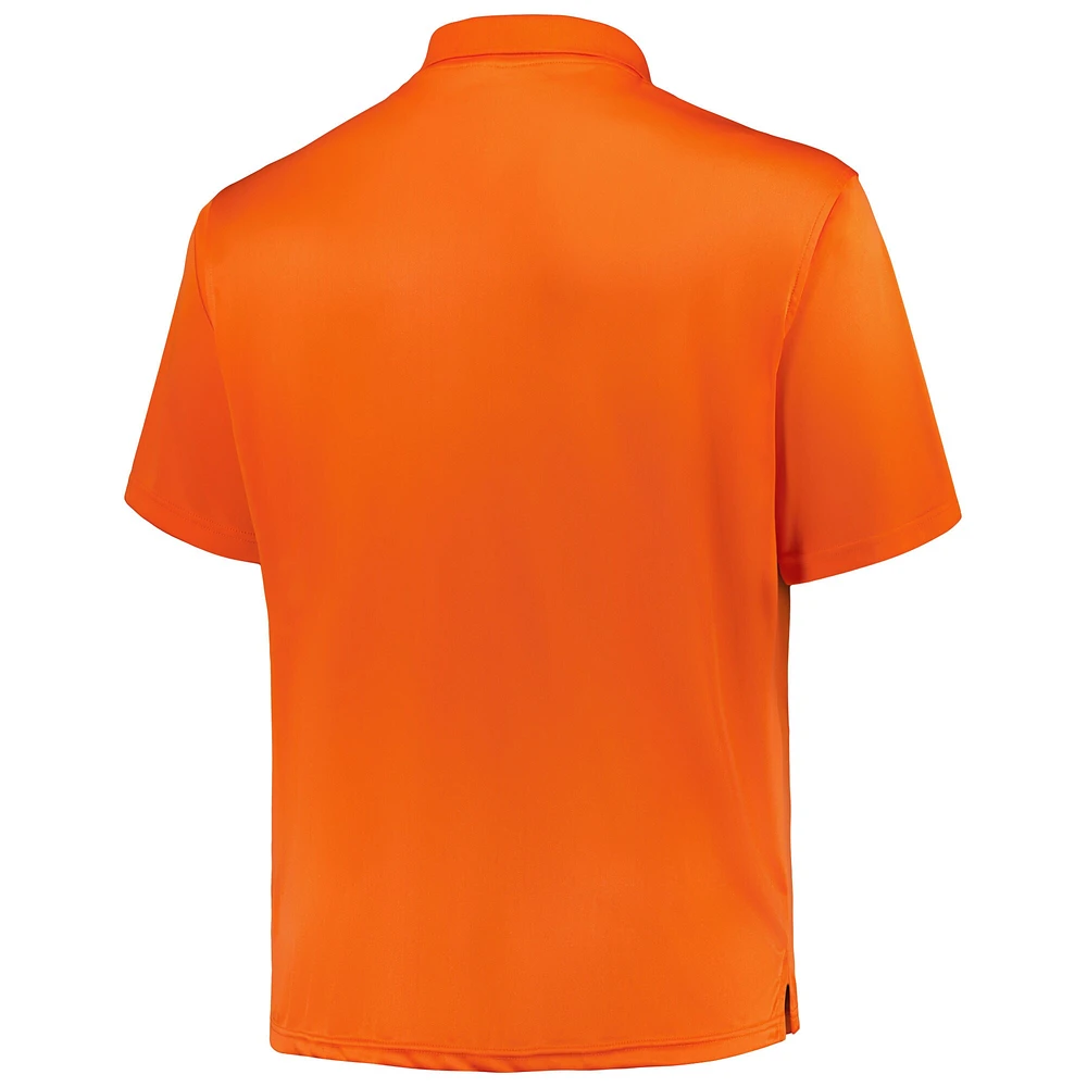 Men's Profile Royal/Orange New York Mets Big & Tall Two-Pack Solid Polo Set
