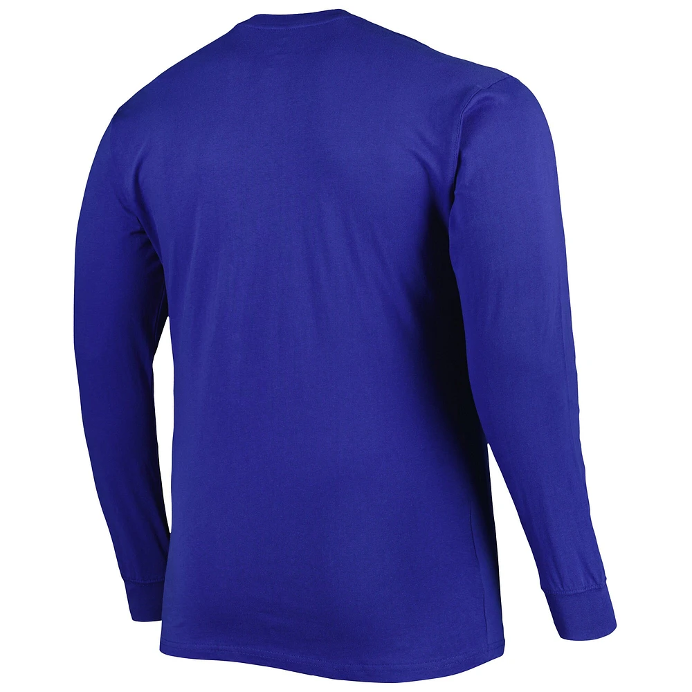 Men's Royal New York Mets Big & Tall Long Sleeve T-Shirt