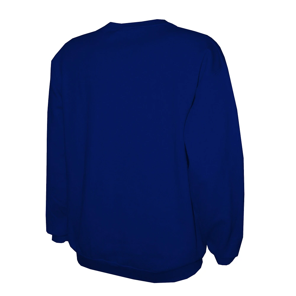 Men's Stitches Royal New York Mets Lightweight Crew Sweatshirt