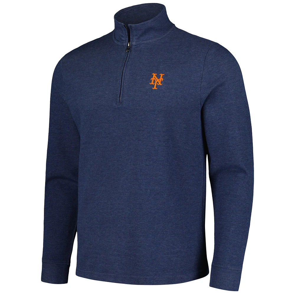 Men's Vineyard Vines Navy New York Mets Saltwater Quarter-Zip Jacket