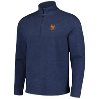 Men's Vineyard Vines Navy New York Mets Saltwater Quarter-Zip Jacket