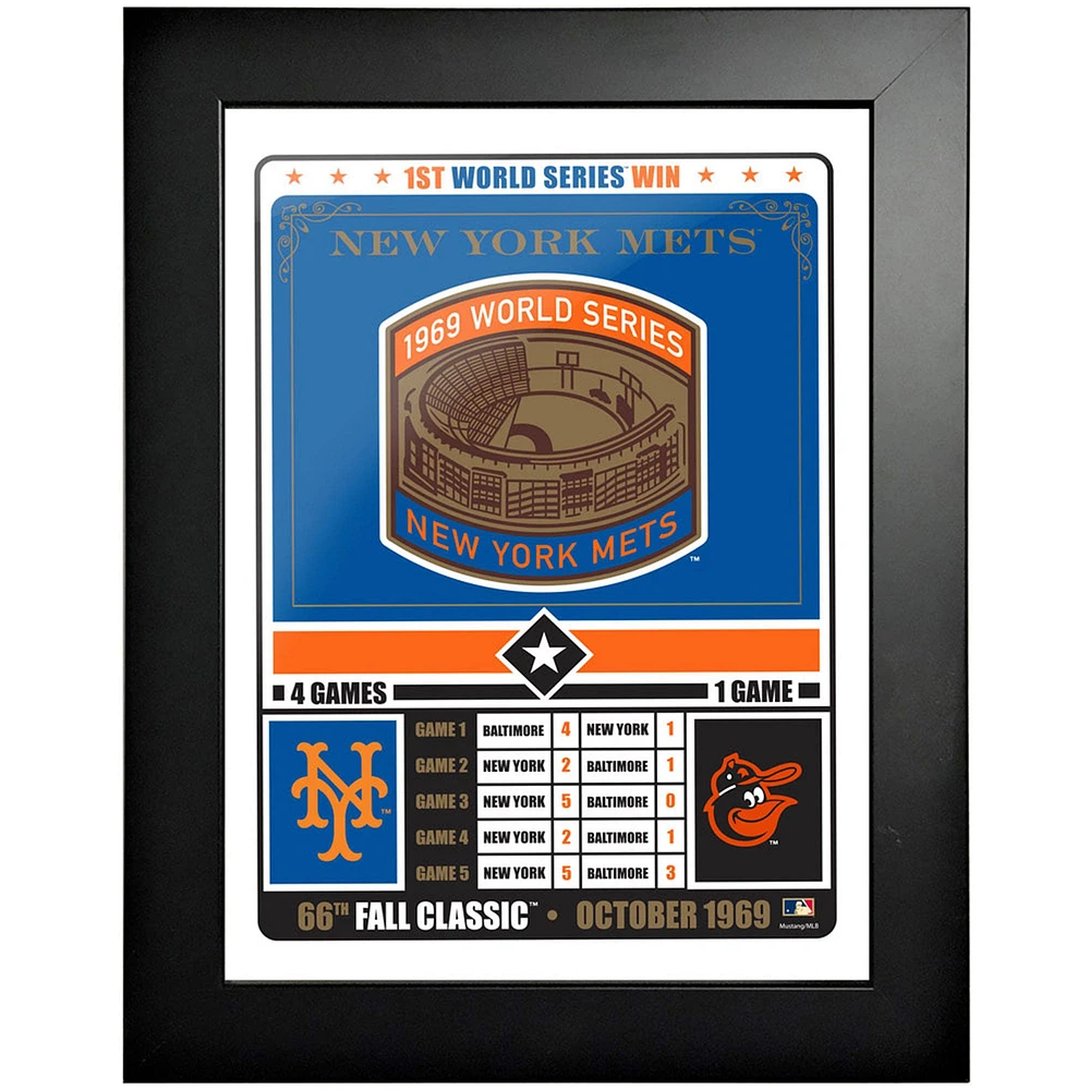 New York Mets - 12'' x 16'' 1969 Fall Classic Framed Photo
