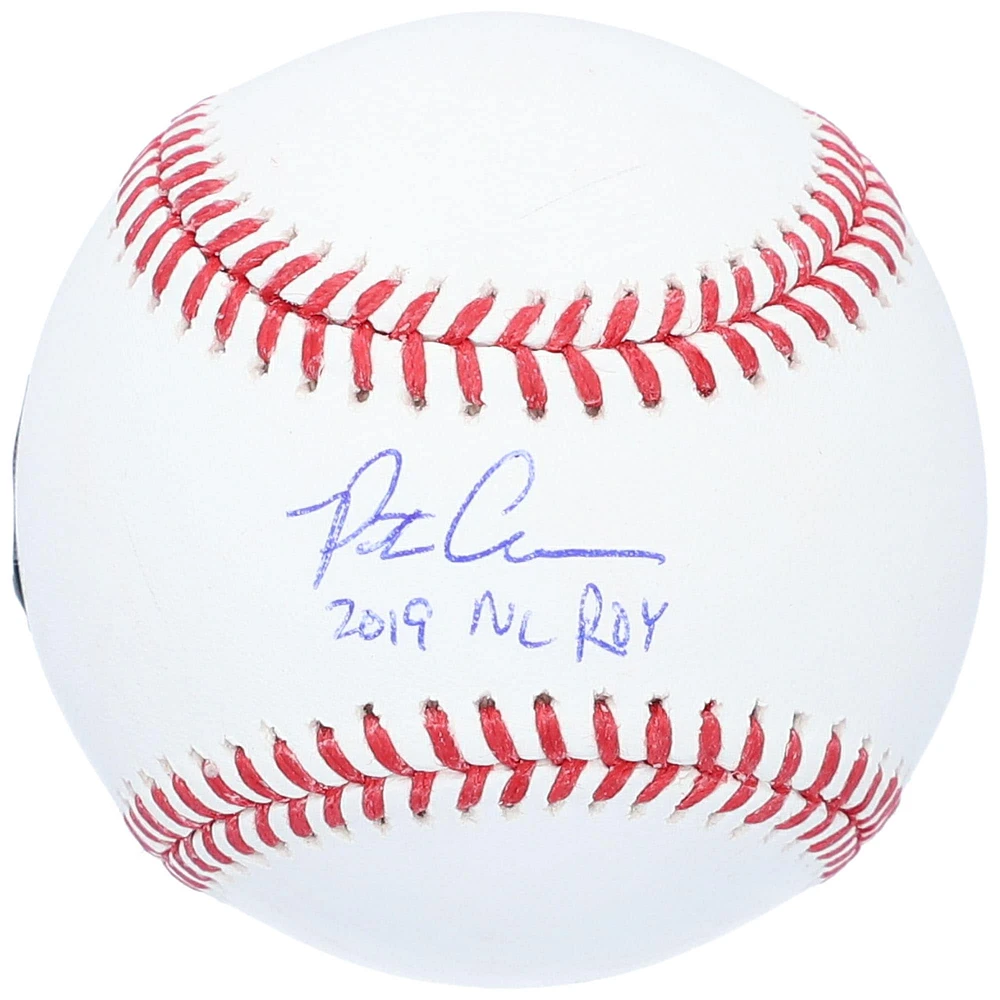 Pete Alonso New York Mets Autographed Baseball with "19 NL ROY" Inscription