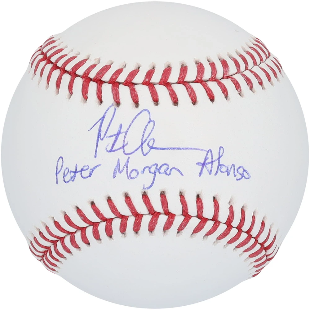 Pete Alonso New York Mets Autographed Baseball with Full Name Signature